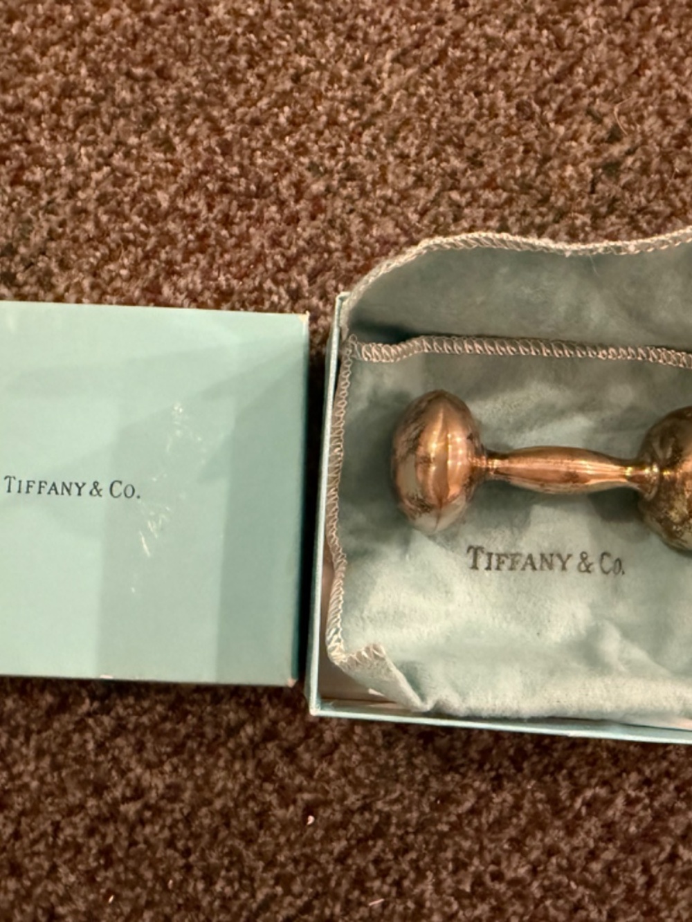 Sterling Silver Baby Rattle - Picture 2 of 3